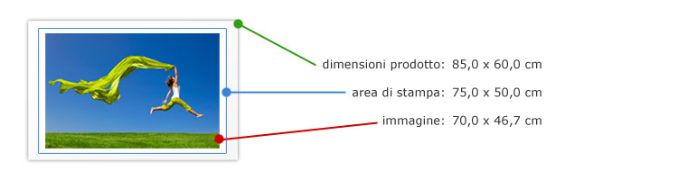 Stampa 75x50 su carta lucida 85x60