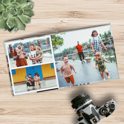 Ultraflache Fotobücher mit Hartem Cover